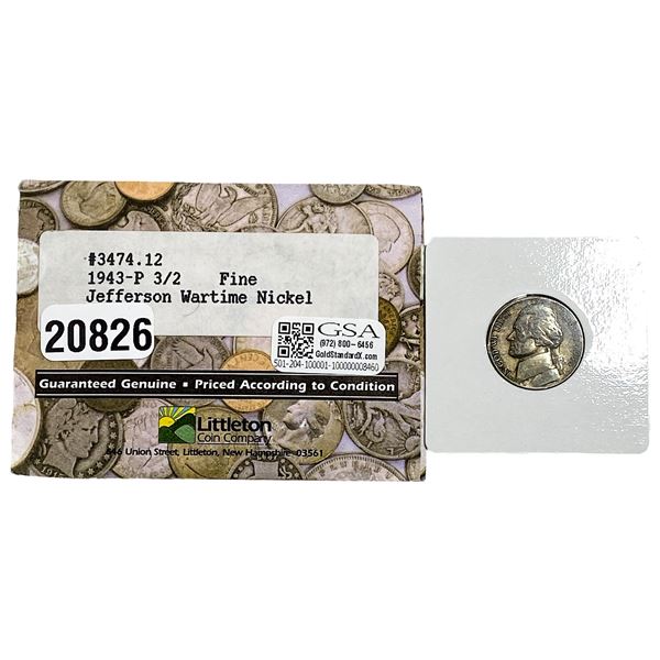 1943/2-P Jefferson Nickel CIRC