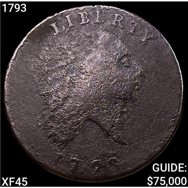 1793 Chain Cent AMERI NEARLY UNCIRCULATED