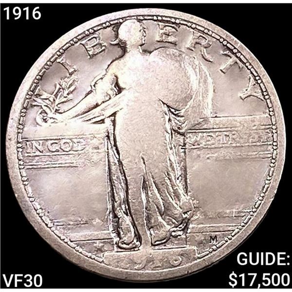 1916 Standing Liberty Quarter LIGHTLY CIRCULATED