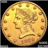 1859 $10 Gold Eagle CHOICE BU