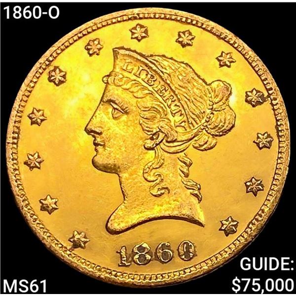 1860-O $10 Gold Eagle UNCIRCULATED