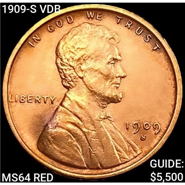 1909-S VDB Wheat Cent CHOICE BU RD