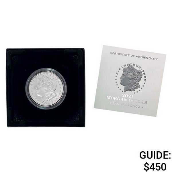 2021-S GEM BU Morgan Silver Dollar [1 Coin]