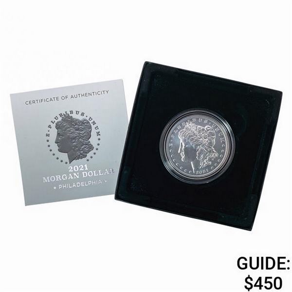 2021 GEM BU Morgan Silver Dollar