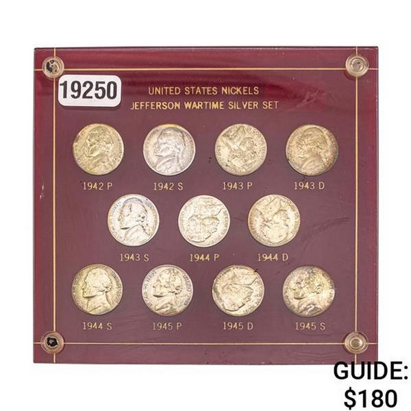 [11 Coins]1942-1945 BU Jefferson War Nickel Set