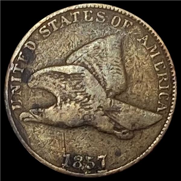 1857 Copper-Nickel Flying Eagle Cent LIGHTLY CIRCULATED