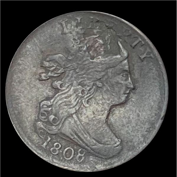 1808 Draped Bust Half Cent NEARLY UNCIRCULATED