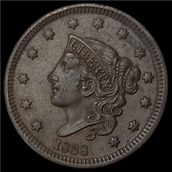 1838 Coronet Head Large Cent UNCIRCULATED