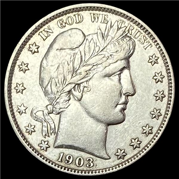 1903 Barber Silver Half Dollar CLOSELY UNCIRCULATED