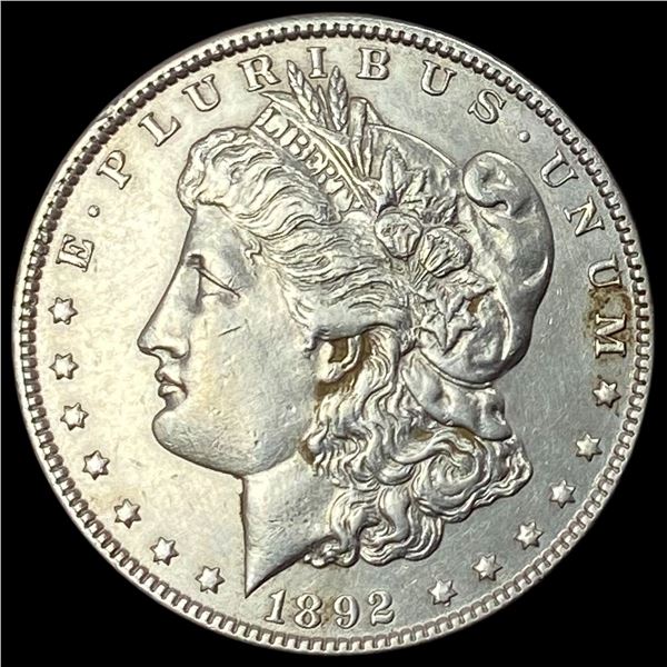 1892 Silver Morgan Dollar CLOSELY UNCIRCULATED