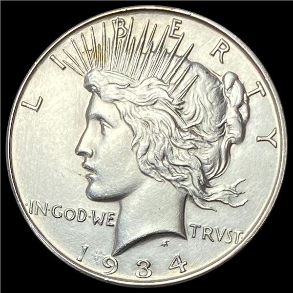 1934-D Silver Peace Dollar CHOICE BU