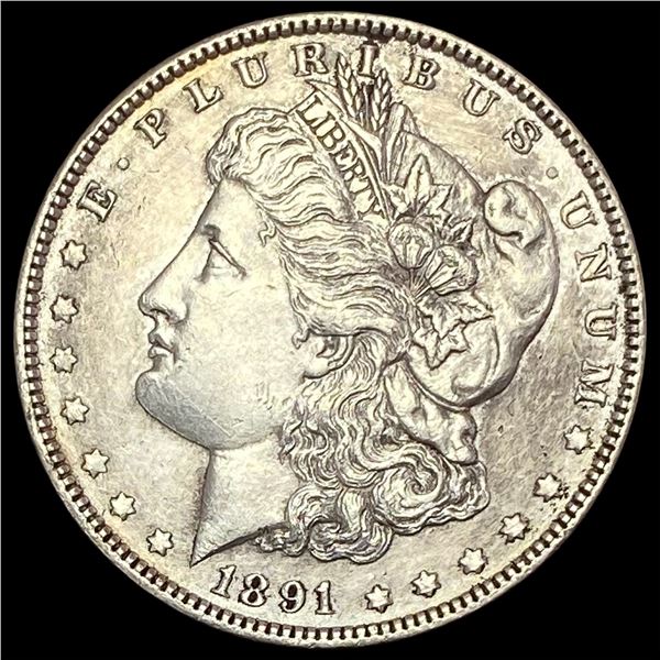 1891 Morgan Silver Dollar CLOSELY UNCIRCULATED