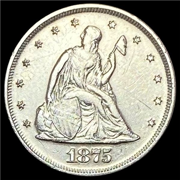 1875 Seated Liberty Twenty Cents CLOSELY UNCIRCULATED