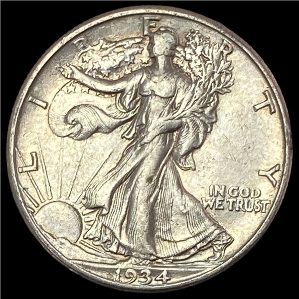 1934-S Walking Liberty Half Dollar CLOSELY UNCIRCULATED