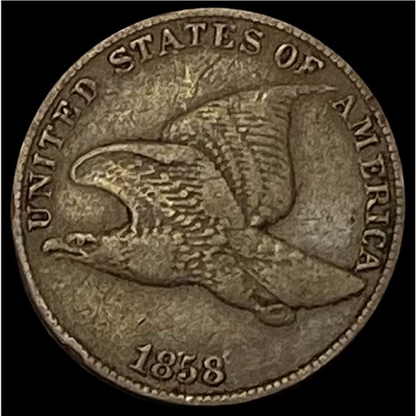 1858 Copper-Nickel Flying Eagle Cent LIGHTLY CIRCULATED