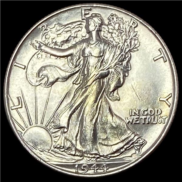 1944 Silver Half Dollar Walking Liberty GEM BU