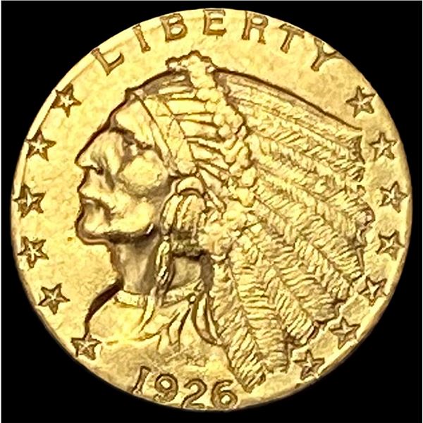 1926 Indian Head $2.50 Gold Quarter Eagle CHOICE AU