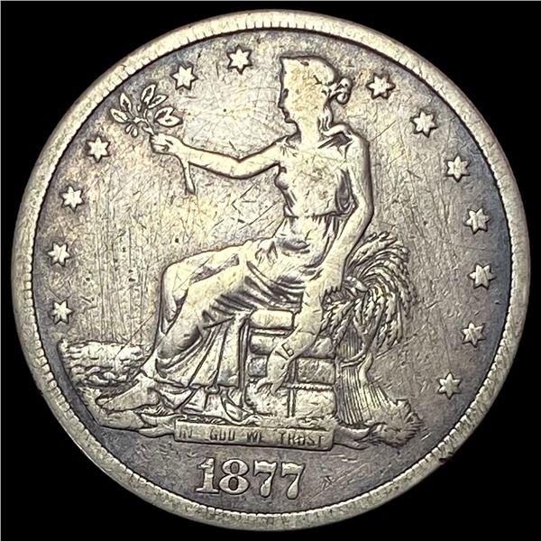 1877-S Silver Trade Dollar LIGHTLY CIRCULATED