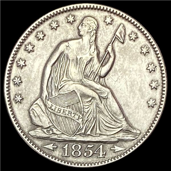 1854 Arrows Seated Liberty Half Dollar UNCIRCULATED
