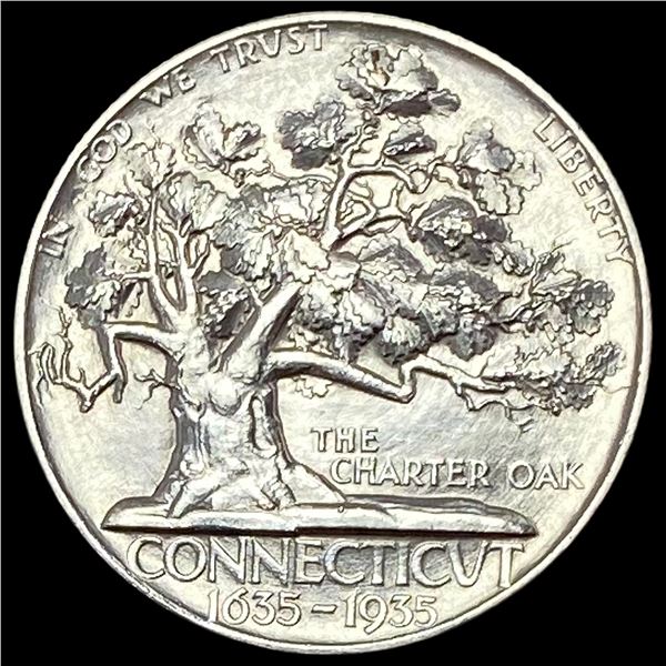 1935 Silver Connecticut Tercentenary Half Dollar GEM BU