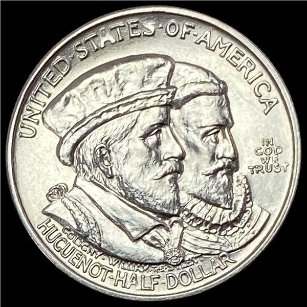 1924 Silver Huguenot-Walloon Half Dollar GEM BU