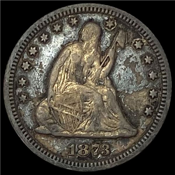 1873 Seated Liberty Quarter LIGHTLY CIRCULATED