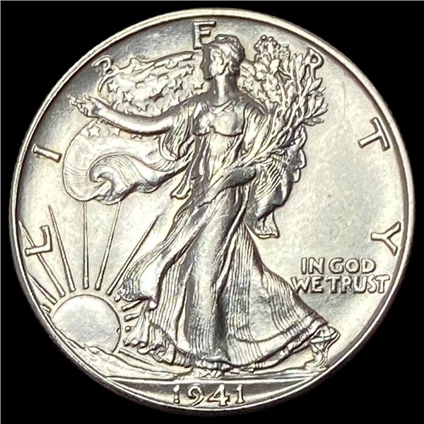 1941-D Walking Liberty Half Dollar GEM BU