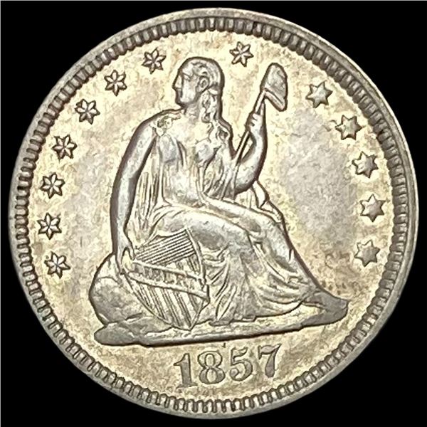 1857 Seated Liberty Quarter CLOSELY UNCIRCULATED