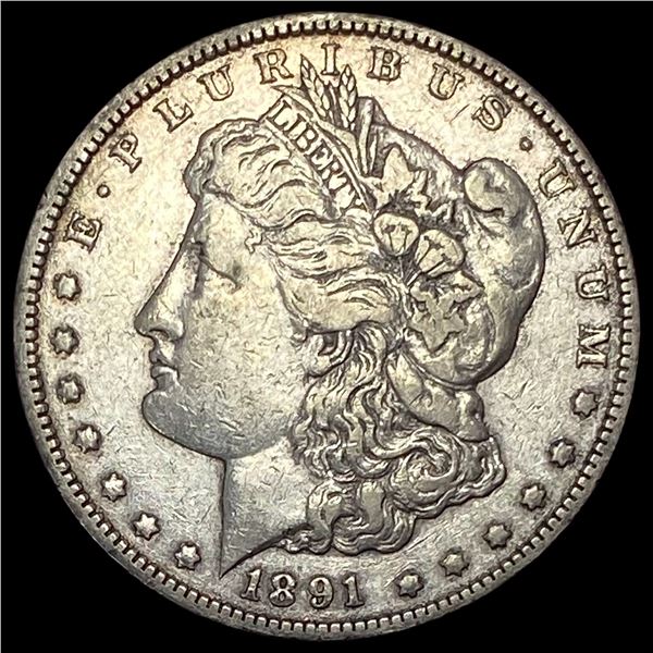 1891-CC Silver Morgan Dollar NEARLY UNCIRCULATED
