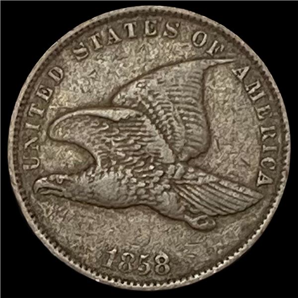 1858 Copper-Nickel Flying Eagle Cent LIGHTLY CIRCULATED