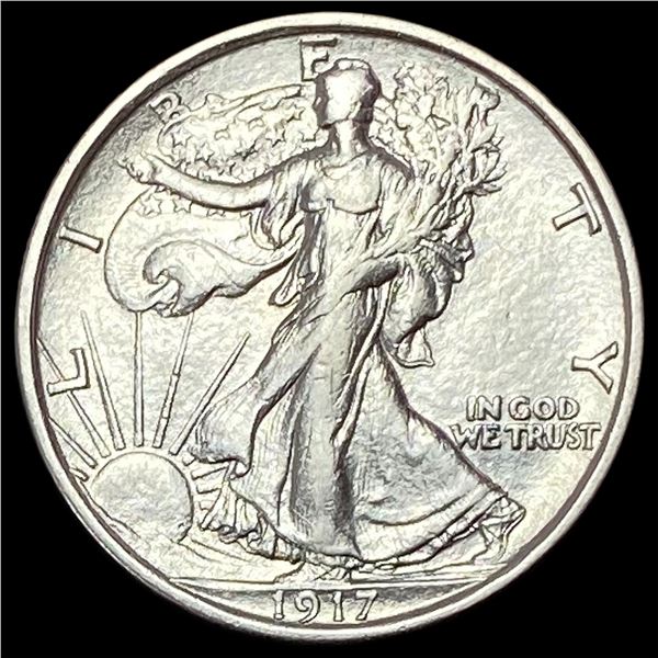 1917-S Walking Liberty Half Dollar CLOSELY UNCIRCULATED