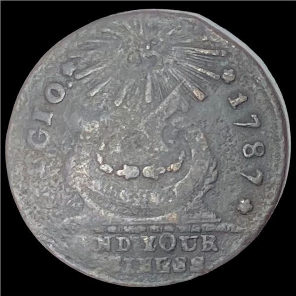 1787 Copper Fugio Cent LIGHTLY CIRCULATED