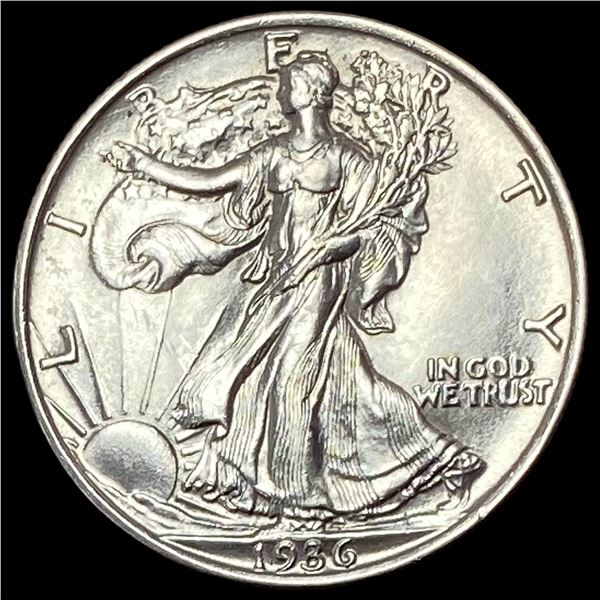 1936 Silver Walking Liberty Half Dollar GEM BU
