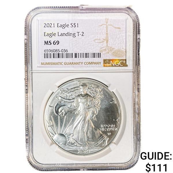 2021 Silver Eagle NGC MS69