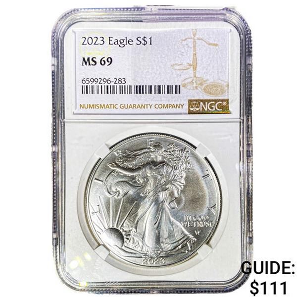 2023 Silver Eagle NGC MS69