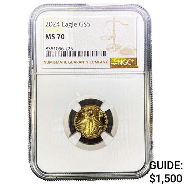 2024 Gold $5 American Eagle NGC MS70