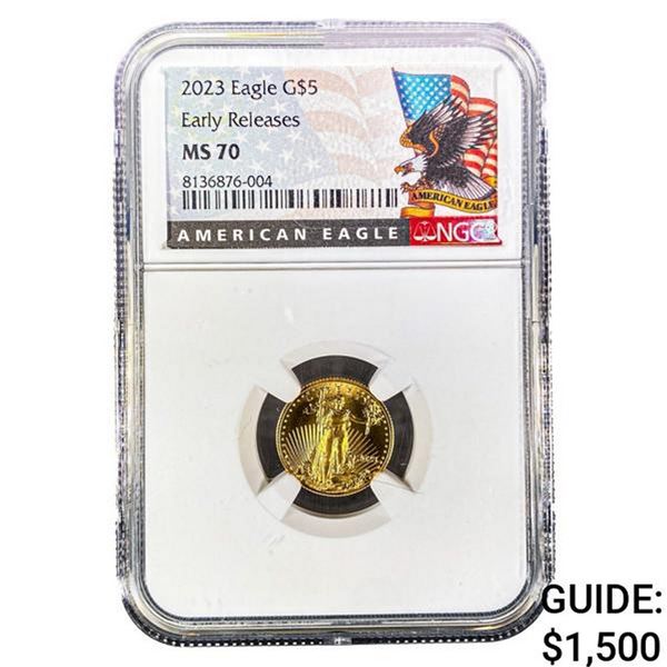 2023 Gold $5 American Eagle NGC MS70