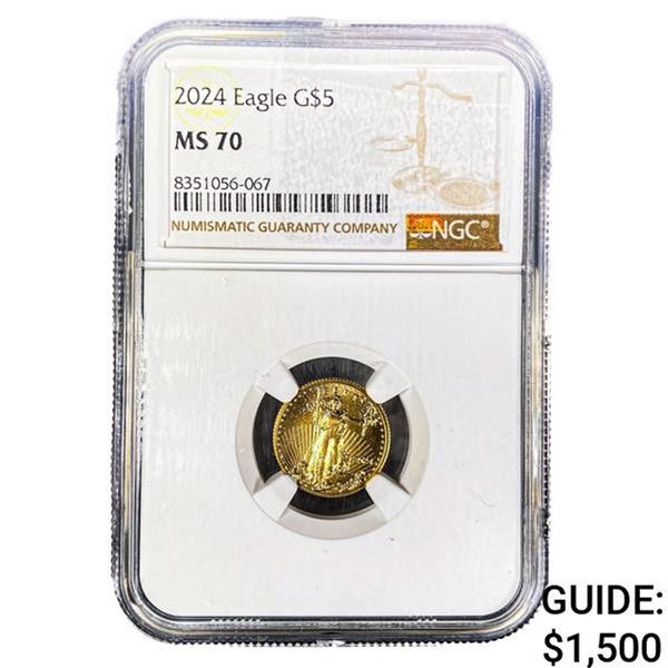 2024 Gold $5 American Eagle NGC MS70