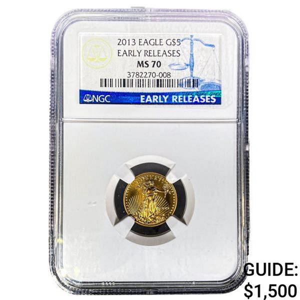 2013 Gold $5 American Eagle NGC MS70