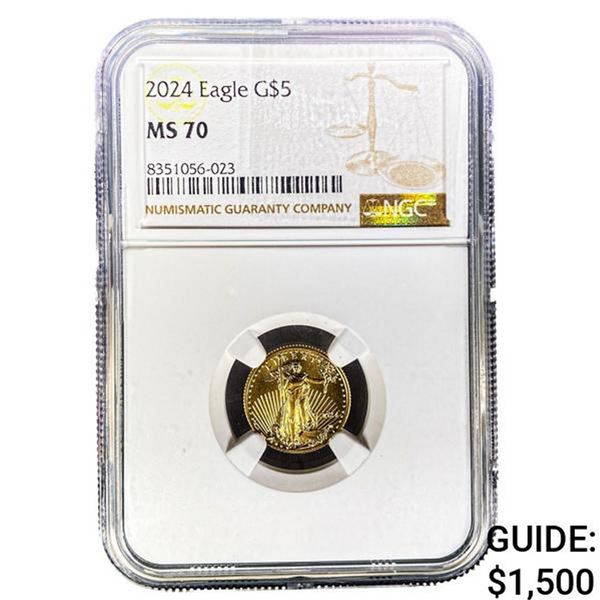 2024 Gold $5 American Eagle NGC MS70