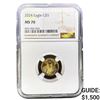 Image 1 : 2024 Gold $5 American Eagle NGC MS70
