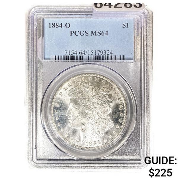 1884-O Morgan Silver Dollar PCGS MS64