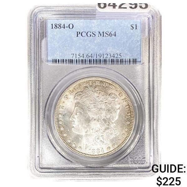 1884-O Morgan Silver Dollar PCGS MS64
