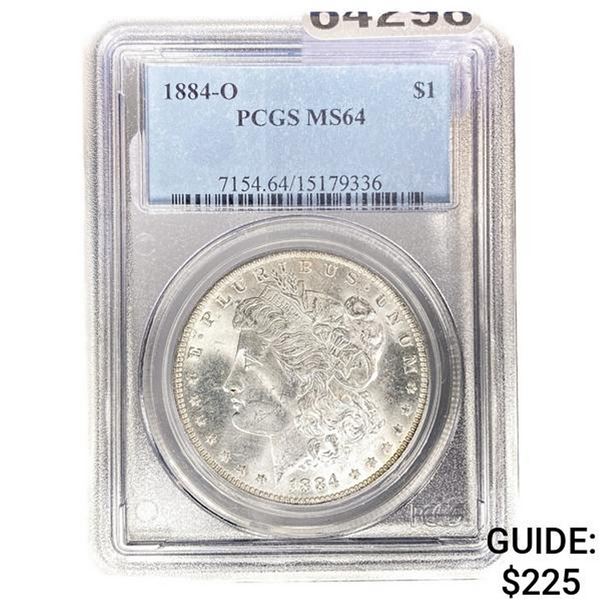 1884-O Morgan Silver Dollar PCGS MS64