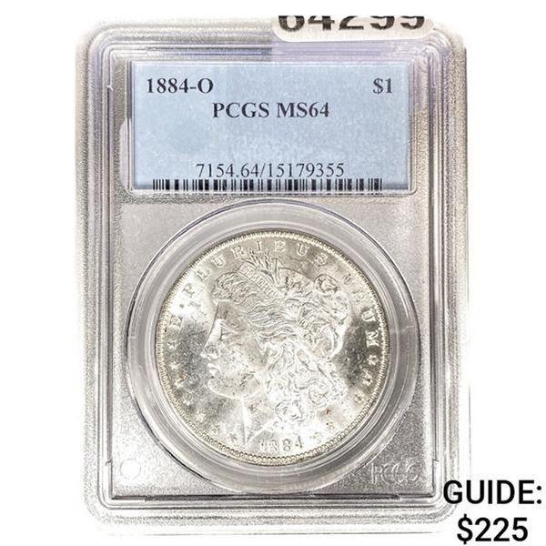 1884-O Morgan Silver Dollar PCGS MS64
