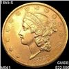 1865-S $20 Gold Double Eagle UNCIRCULATED