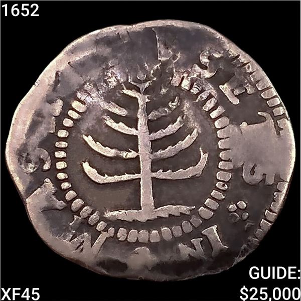 1652 Pine Tree Shilling NEARLY UNCIRCULATED
