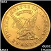 1853 $20 US Assay "900" Thous CHOICE BU