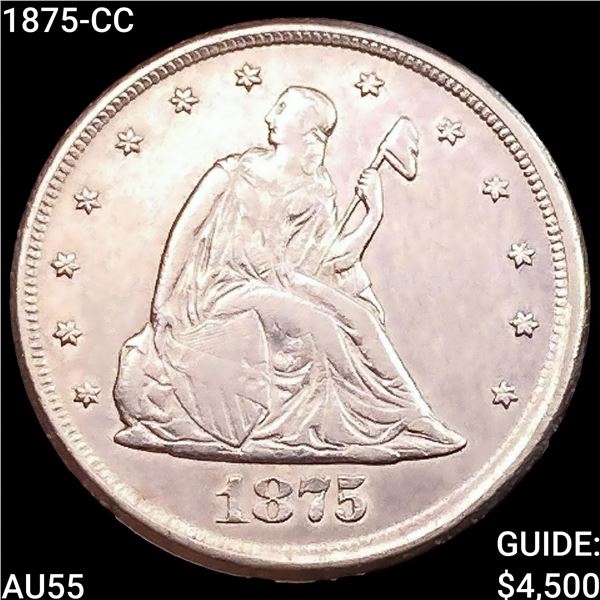 1875-CC Twenty Cent Piece HIGH GRADE