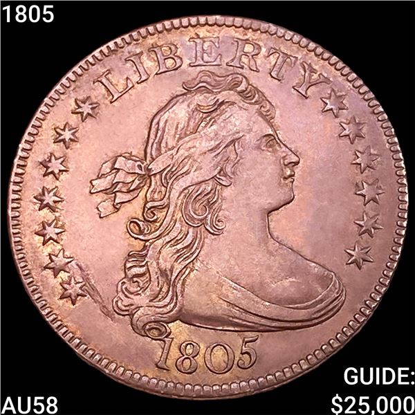1805 Draped Bust Quarter CHOICE AU